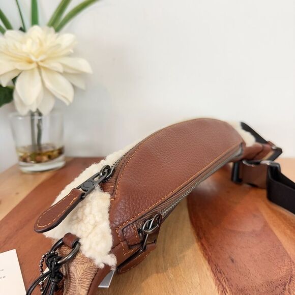 NWT Coach Warren‎ Mini Belt Bag In Signature Canvas - Picture 5 of 7